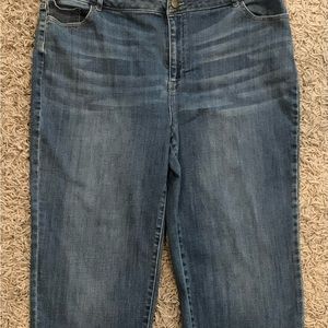 LOGO by Lori Goldstein Boyfriend Blue Jeans Women’s Plus Size 18W